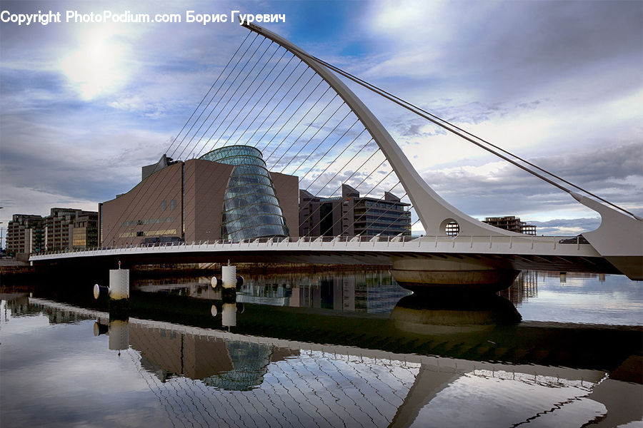 Bridge, Building, City, Downtown, Metropolis, Urban, Housing
