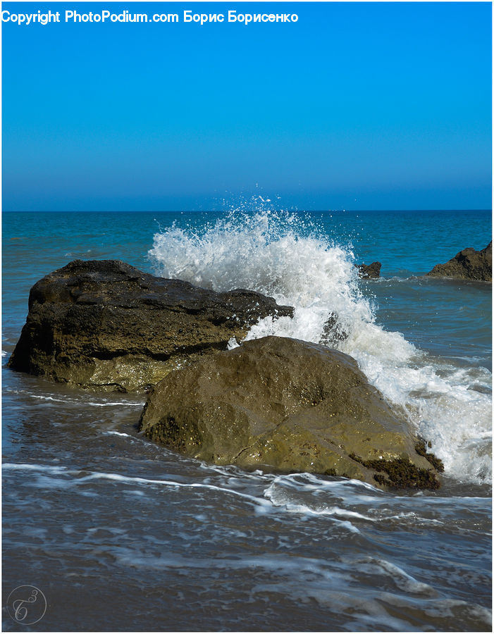 Outdoors, Sea, Sea Waves, Water, Coast, Beach, Promontory