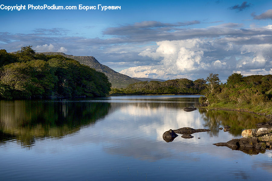 Lake, Outdoors, Water, Pond, Azure Sky, Cloud, Sky