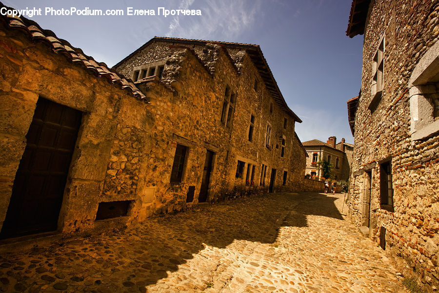 Castle, Fort, Architecture, Ruins, Brick, Cobblestone, Pavement