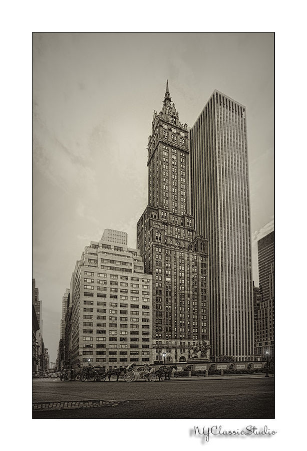 Collage, Poster, Building, City, High Rise, Architecture, Downtown