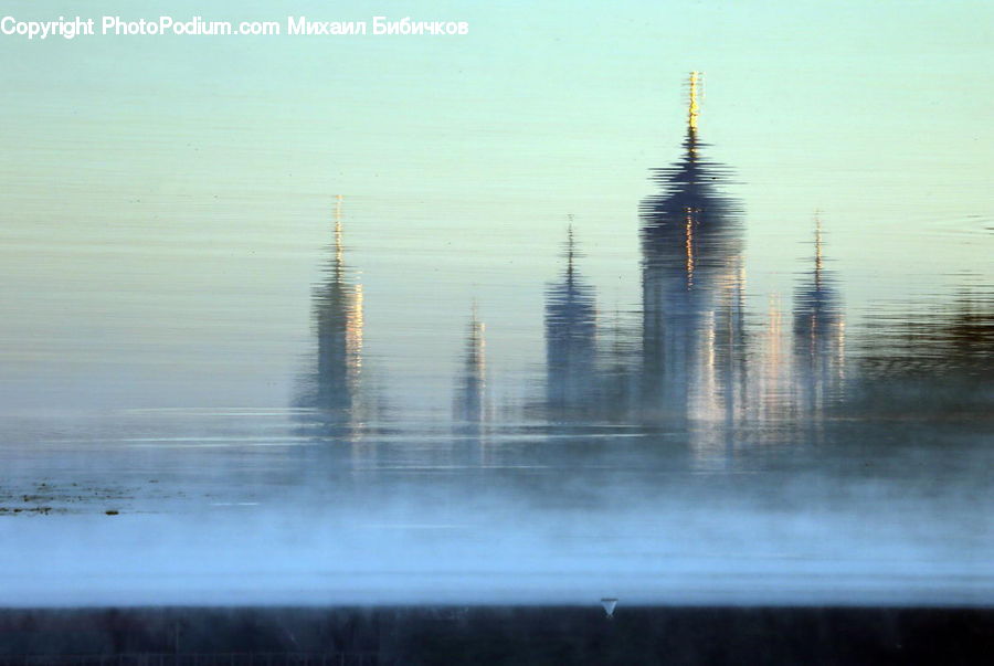 Dawn, Dusk, Sky, Sunrise, Sunset, City, Downtown