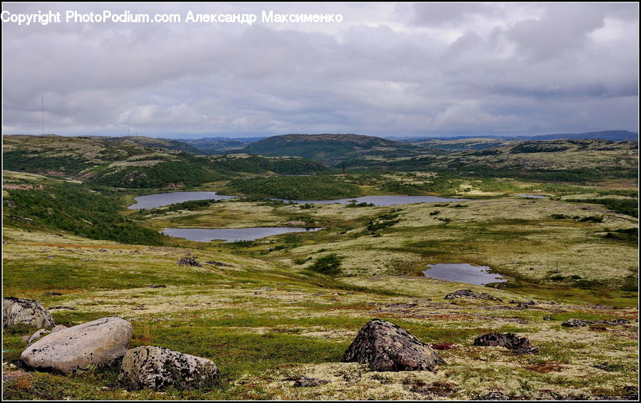 Field, Grass, Grassland, Land, Outdoors, Plateau, Rock