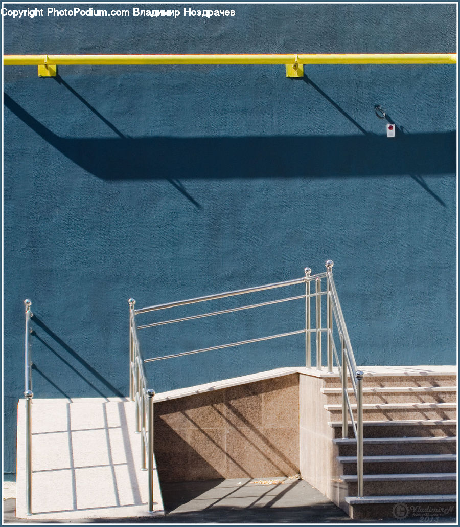Balcony, Construction, Scaffolding, Banister, Handrail, Building, Office Building