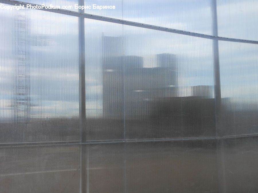 Fog, Building, City, High Rise, Door, Sliding Door, Downtown
