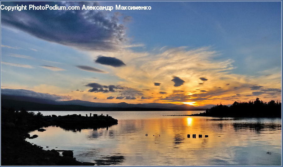 Dawn, Dusk, Red Sky, Sky, Sunrise, Sunset, Outdoors
