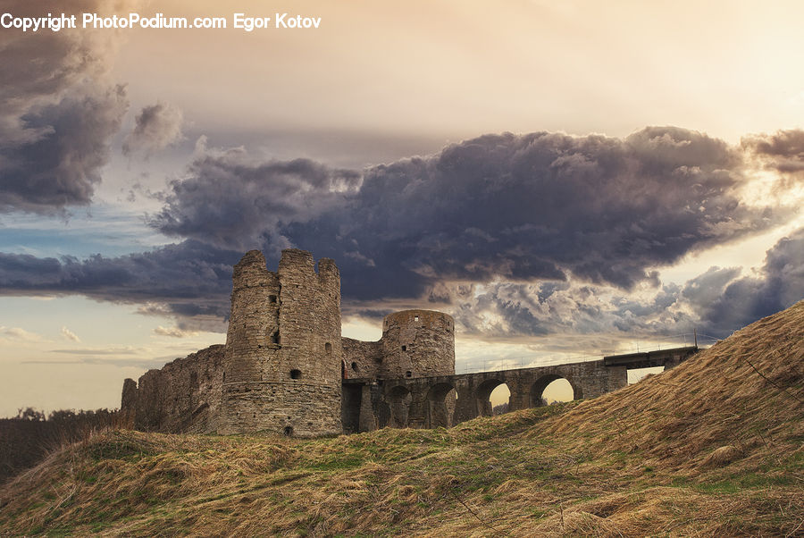 Architecture, Castle, Fort, Ruins, Landscape, Nature, Scenery