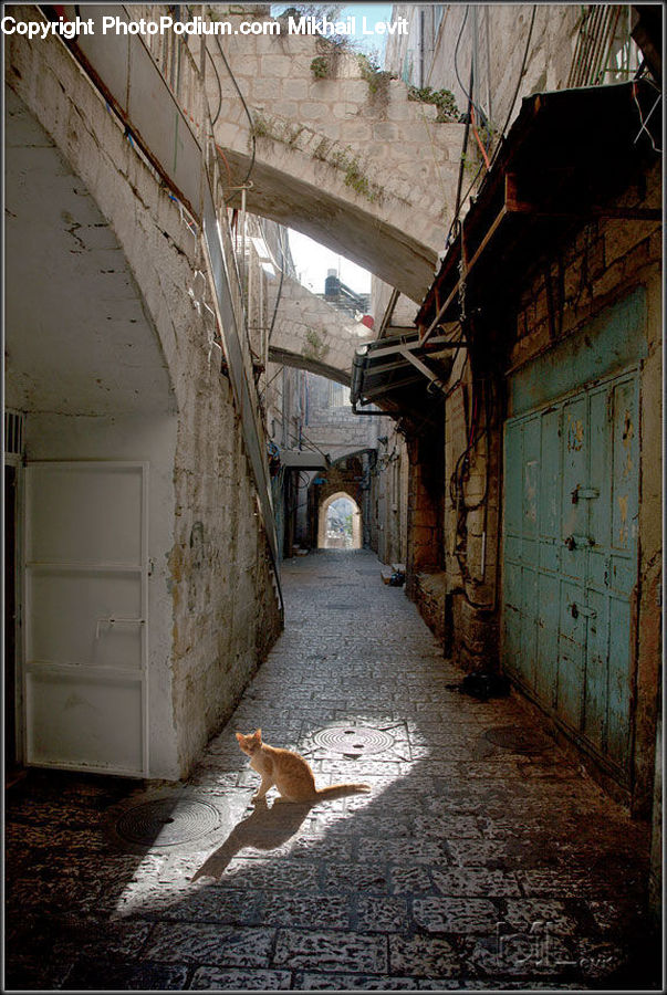 Alley, Alleyway, Road, Street, Town, Cabin, Hut