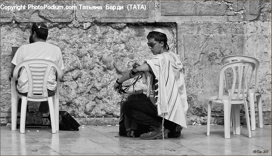 Chair, Furniture, People, Person, Human, Tourist, Portrait