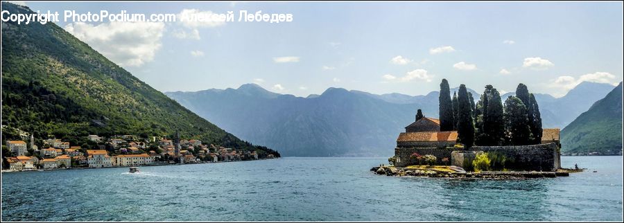 Architecture, Housing, Monastery, Coast, Outdoors, Sea, Water