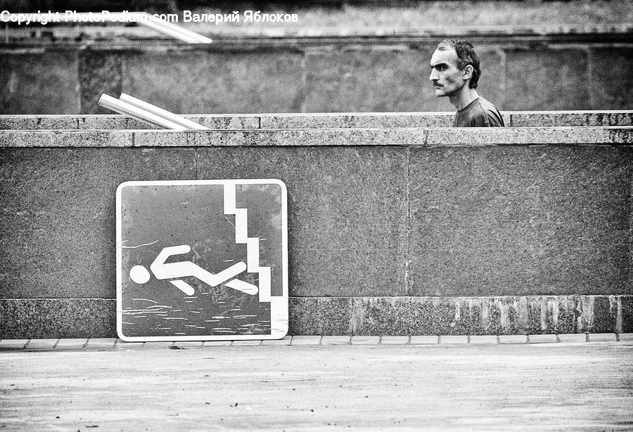 Brick, Human, Man, Person, People, Portrait