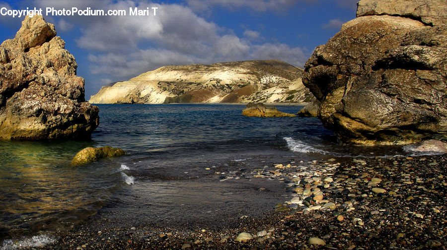Rock, Promontory, Coast, Cove, Outdoors, Sea, Water