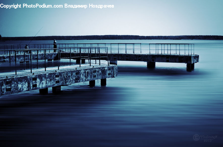 Dock, Pier, Bench, Landing, Water, Coast, Outdoors