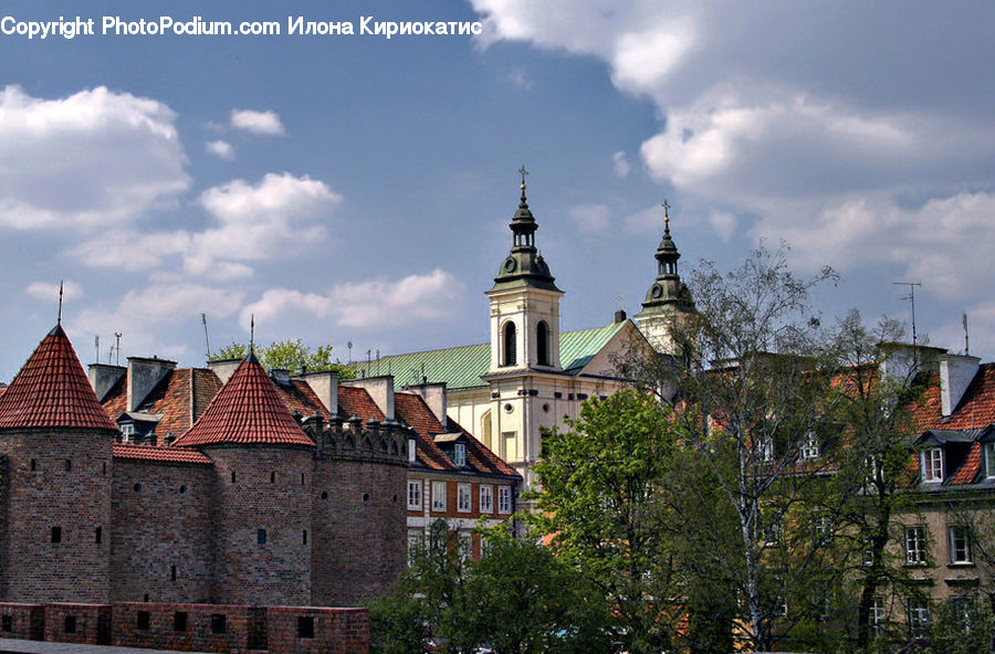 Architecture, Castle, Fort, Forest, Grove, Land, Brick