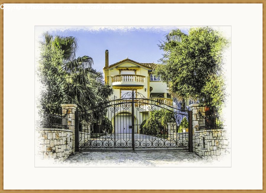 Balcony, Building, Housing, Villa, Architecture, Bell Tower, Clock Tower