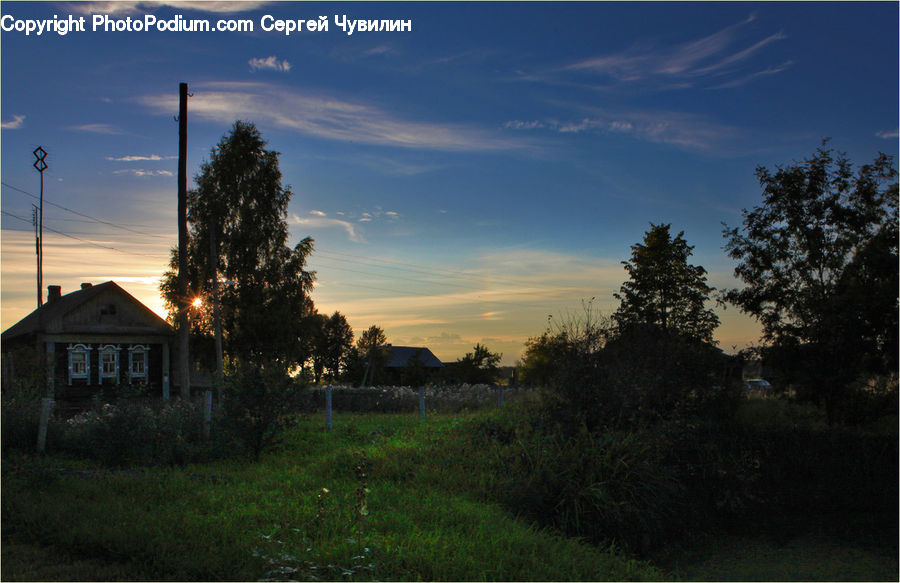 Building, Cottage, Housing, Dirt Road, Gravel, Road, Cabin