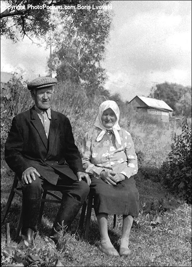 Human, People, Person, Bench, Military, Hat, Countryside