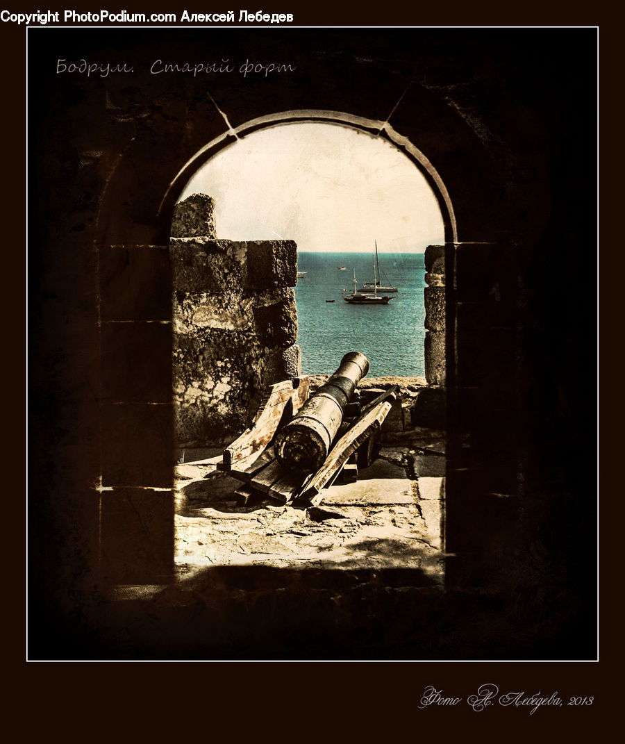 Arch, Rust, Outdoors, Sea, Water, Crypt