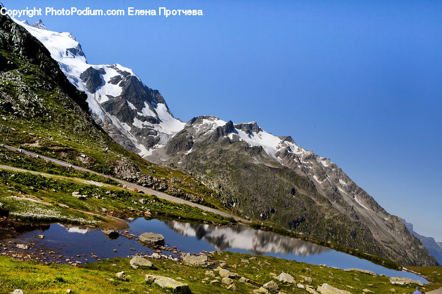 Arctic, Glacier, Ice, Mountain, Outdoors, Snow, Crest