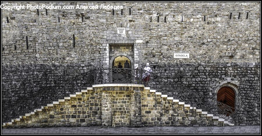 Architecture, Castle, Fort, Cobblestone, Pavement, Walkway, Bell Tower