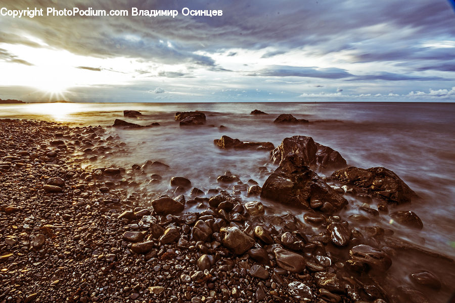 Beach, Coast, Outdoors, Sea, Water, Pebble, Ocean