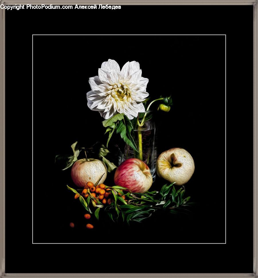 Art, Painting, Still Life, Market, Produce, Floral Design, Flower