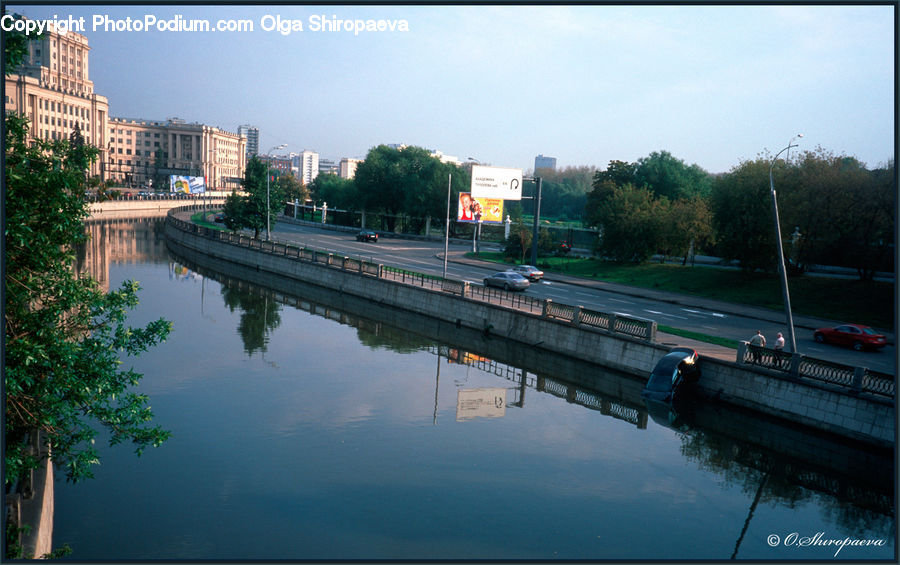 Billboard, Boat, Watercraft, Canal, Outdoors, River, Water