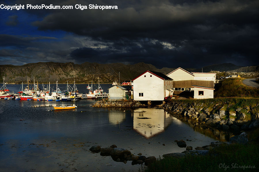 Building, Cottage, Housing, Dock, Landing, Pier, Coast