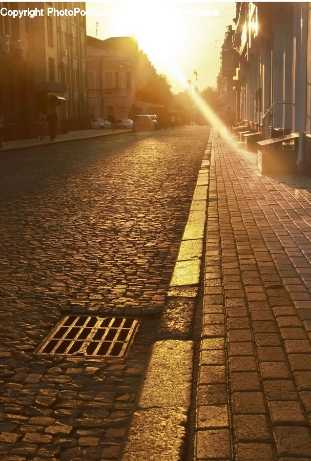 Flare, Light, Sunlight, Boardwalk, Path, Pavement, Sidewalk