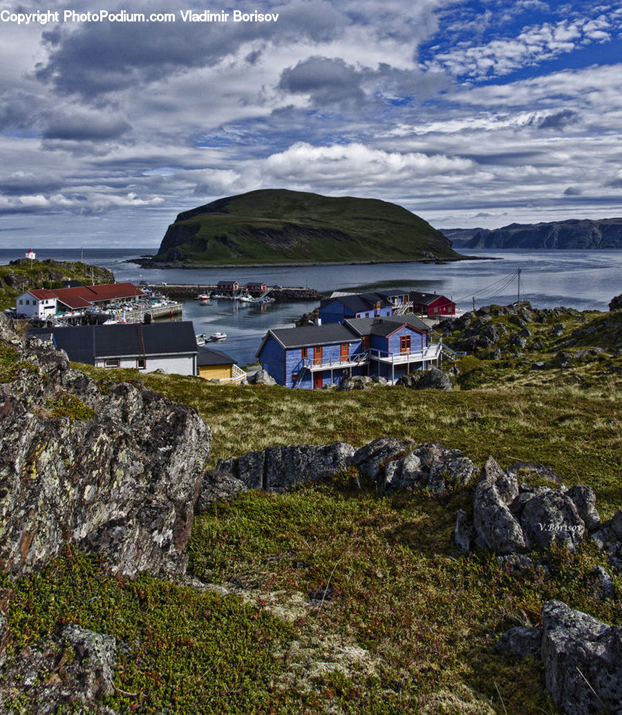 Coast, Outdoors, Sea, Water, Cove, Rock, Building