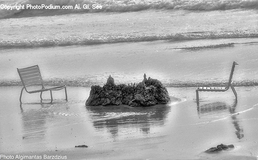 Flood, Chair, Furniture, Bench, Water, Outdoors, Sand