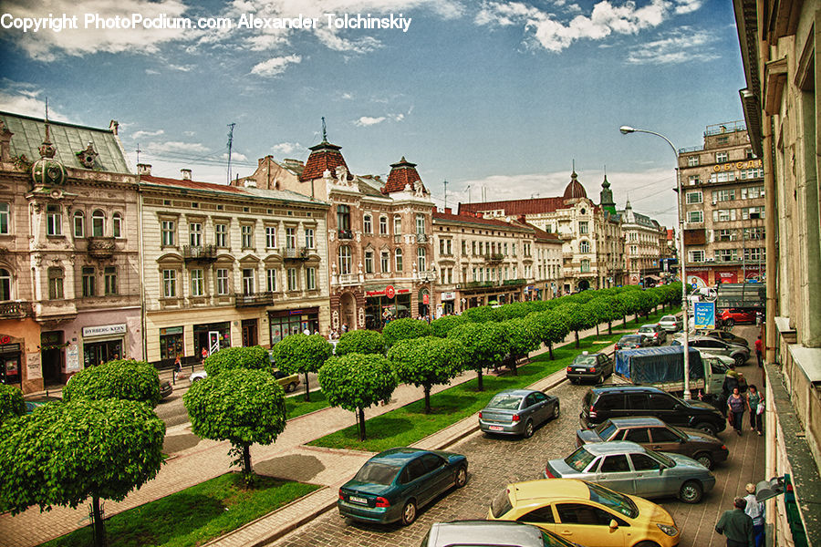Cab, Car, Taxi, Vehicle, Architecture, Automobile, Downtown