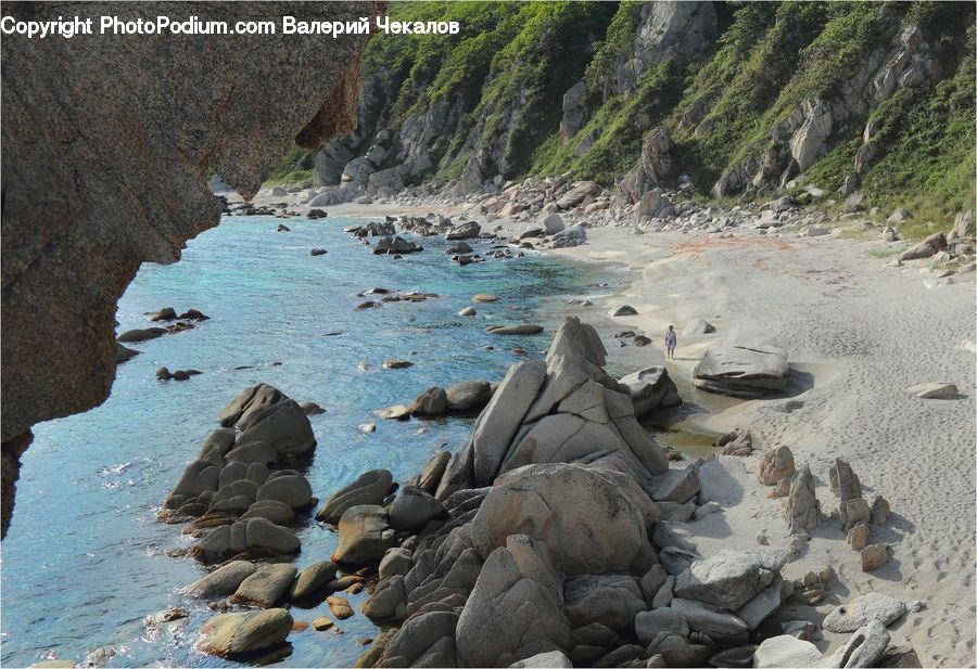 Coast, Outdoors, Sea, Water, Rock, River, Sand