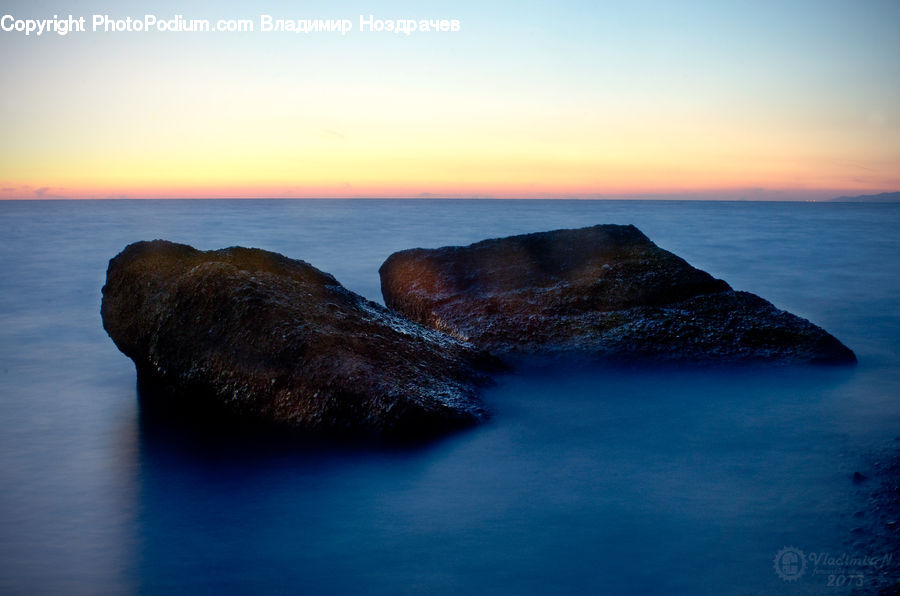 Coast, Island, Land, Sea, Outdoors, Water, Dawn