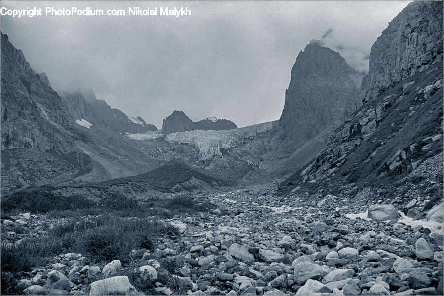 Mountain, Outdoors, Valley, Arctic, Glacier, Ice, Snow