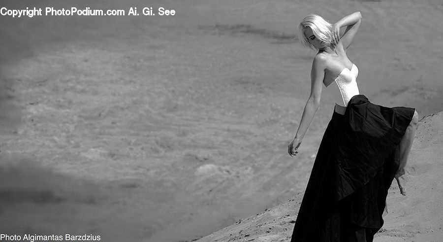 Female, Person, Outdoors, Sand, Soil, Portrait, Selfie