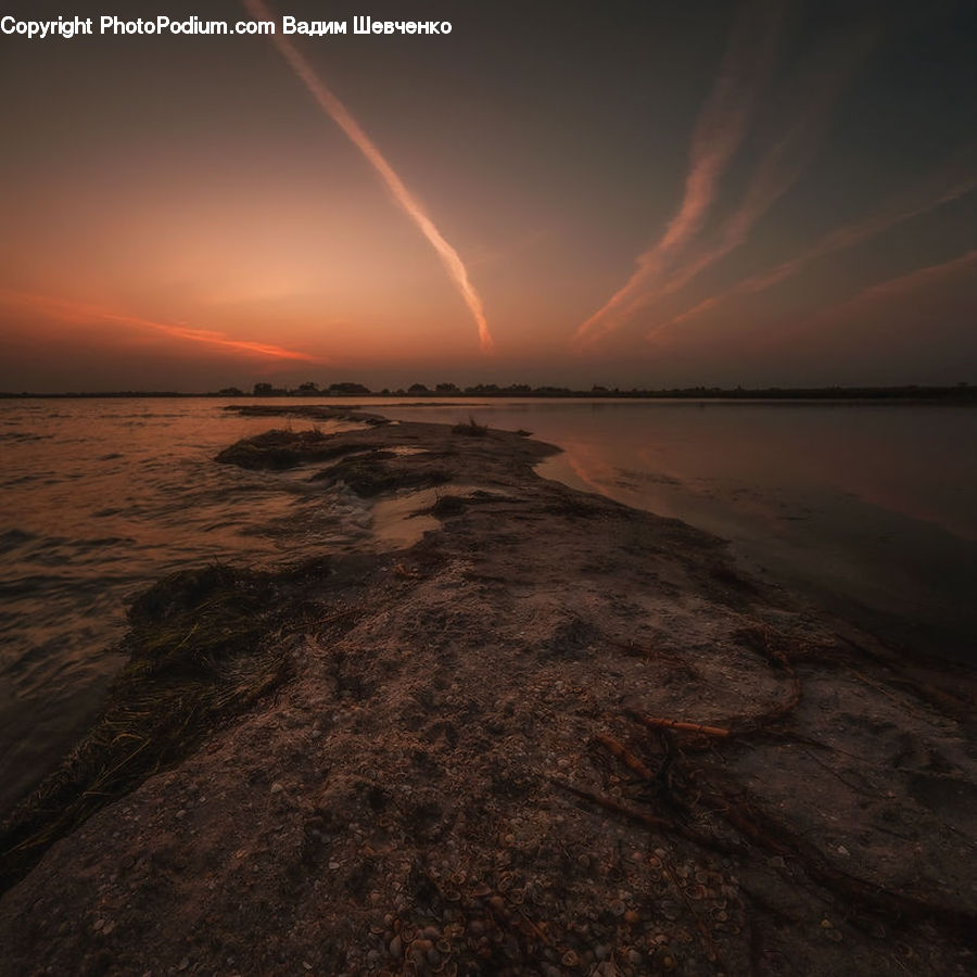 Dawn, Dusk, Sky, Sunrise, Sunset, Beach, Coast
