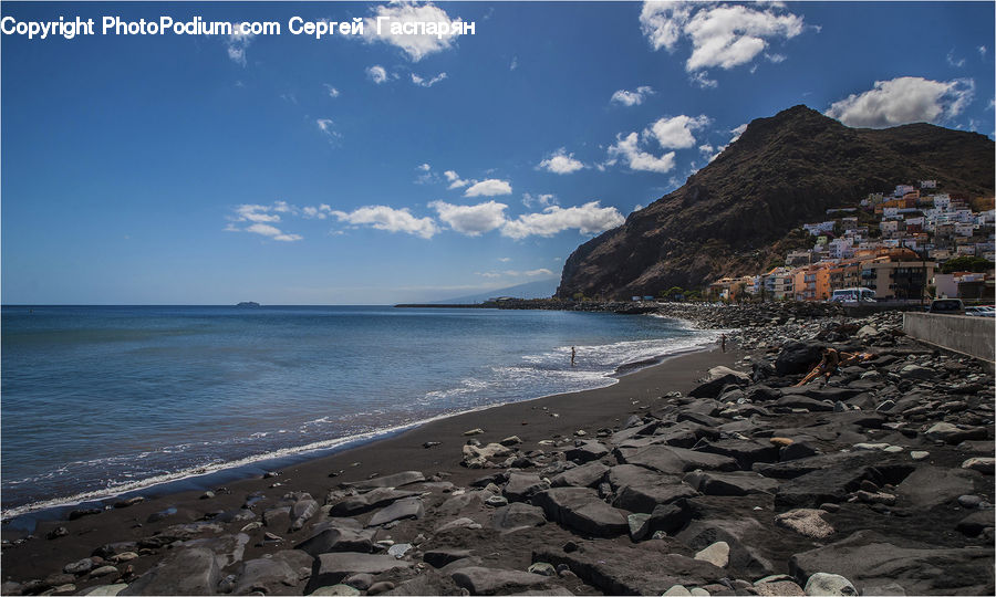 Promontory, Beach, Coast, Outdoors, Sea, Water, Building