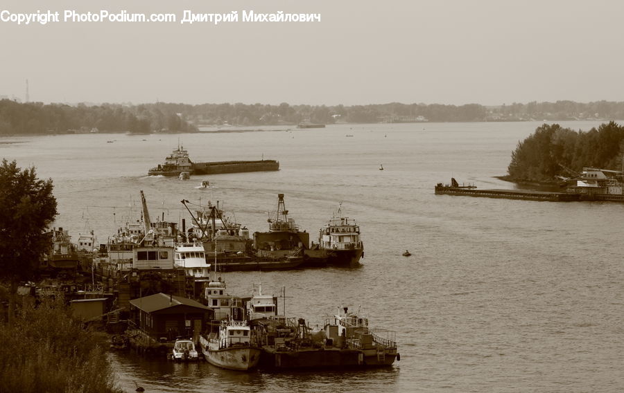 Boat, Watercraft, Roof, Barge, Tugboat, Vessel, Building