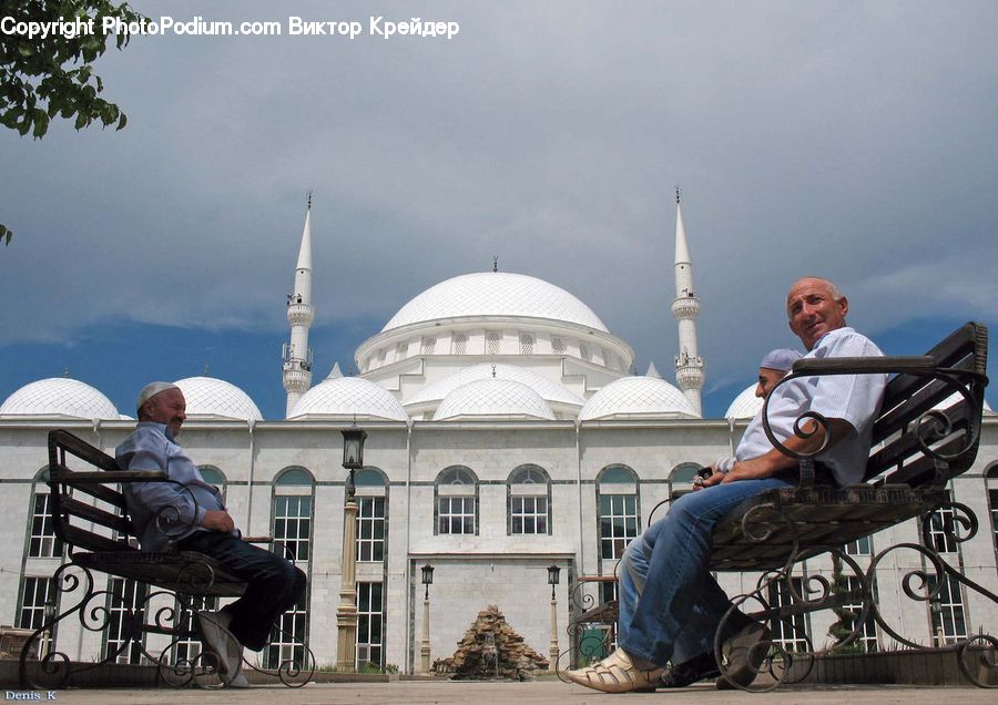 People, Person, Human, Architecture, Dome, Mosque, Worship