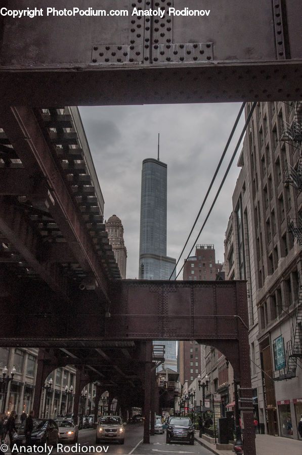 City, Downtown, Freeway, Overpass, Metropolis, Urban, Building