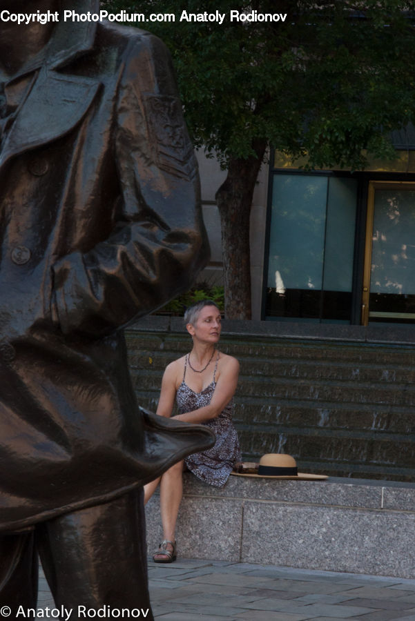 People, Person, Human, Bust, Figurine, Head, Evening Dress