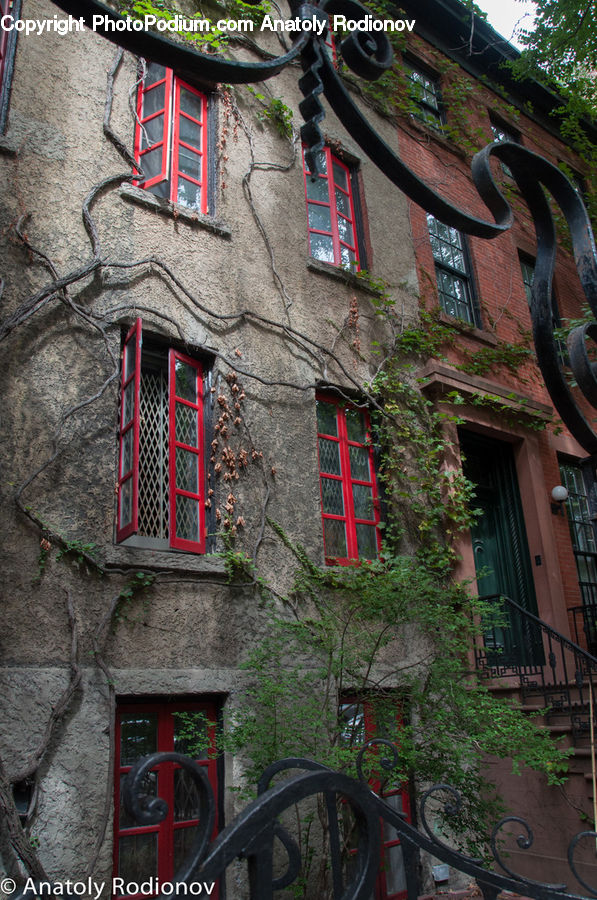 Bicycle, Bike, Vehicle, Building, House, Housing, Brick