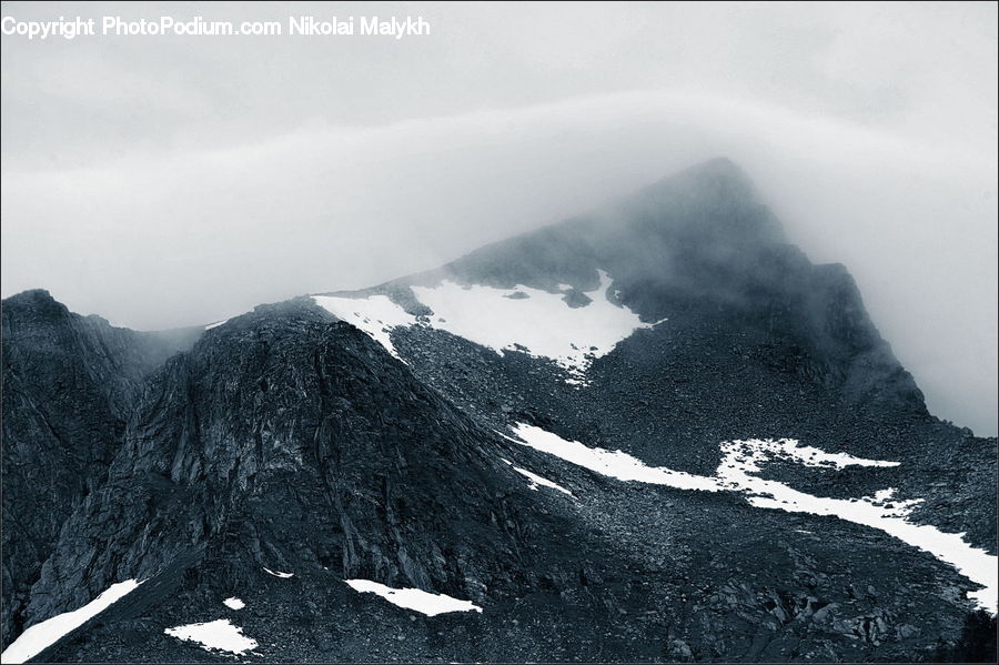 Arctic, Glacier, Ice, Mountain, Outdoors, Snow, Crest