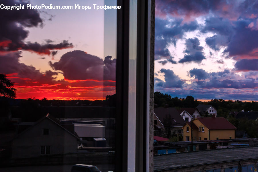 Outdoors, Sky, Dusk, Sunlight, Sunrise, Sunset, Azure Sky