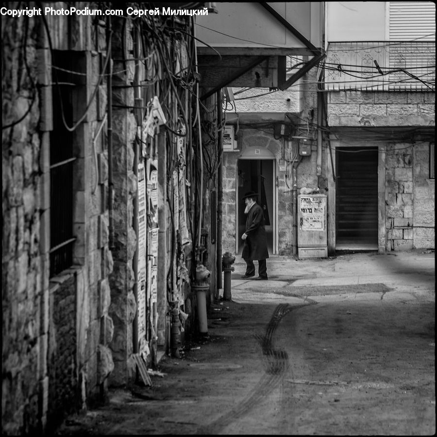 Alley, Alleyway, Road, Street, Town, Brick