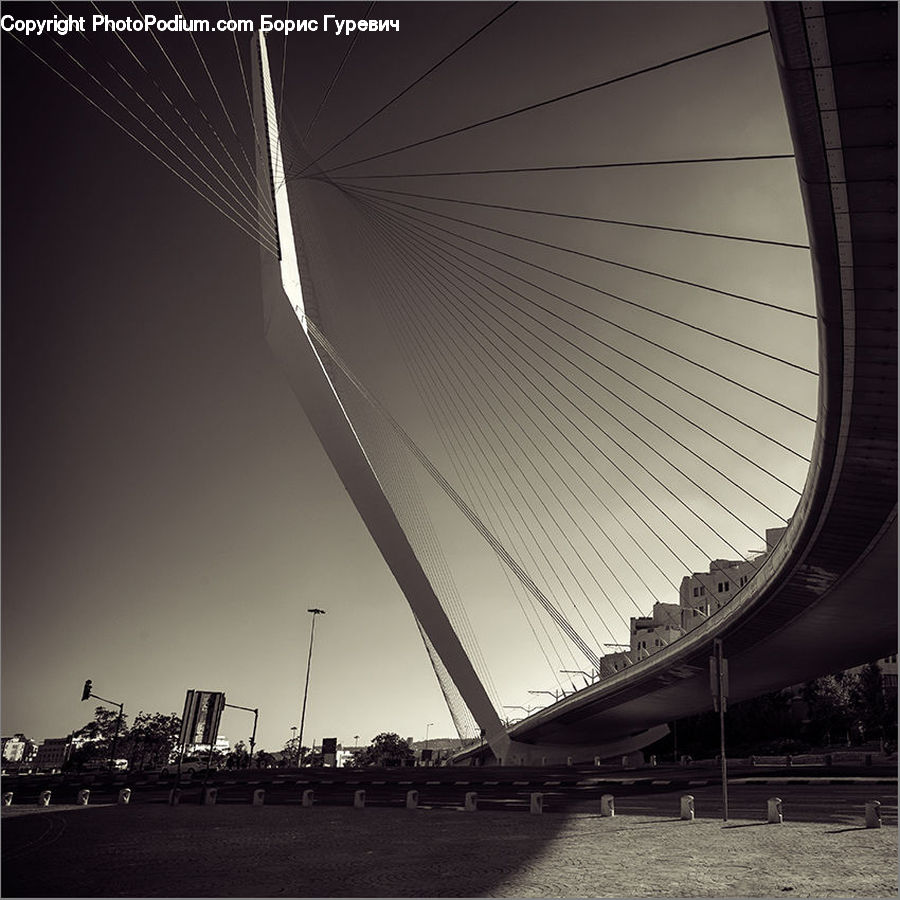 Bridge, City, Downtown, Building, Urban