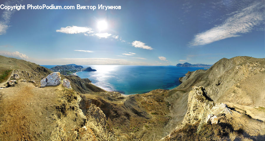 Cliff, Outdoors, Coast, Sea, Water, Alps, Crest
