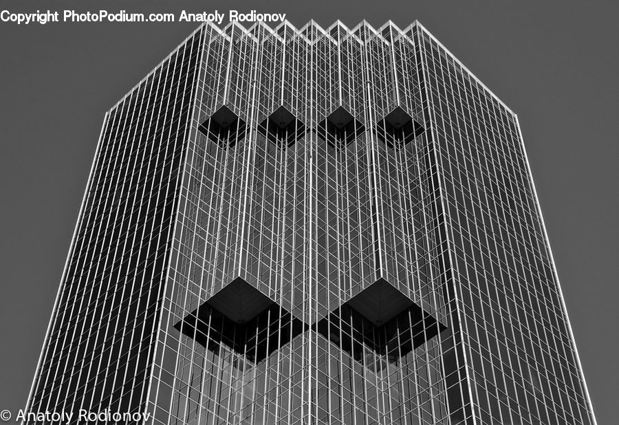 Architecture, City, Downtown, High Rise, Skyscraper, Triangle, Building