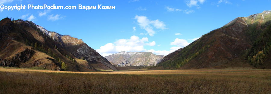Field, Grass, Grassland, Land, Outdoors, Mountain, Valley